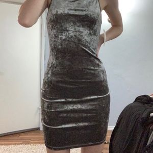 Crushed Velvet Mini Dress